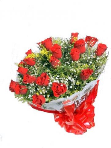 Buquê com 36 Rosas Colombianas Vermelhas