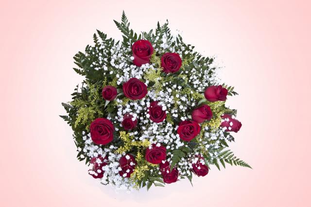 Buquê Tradicional 12 Rosas Vermelhas