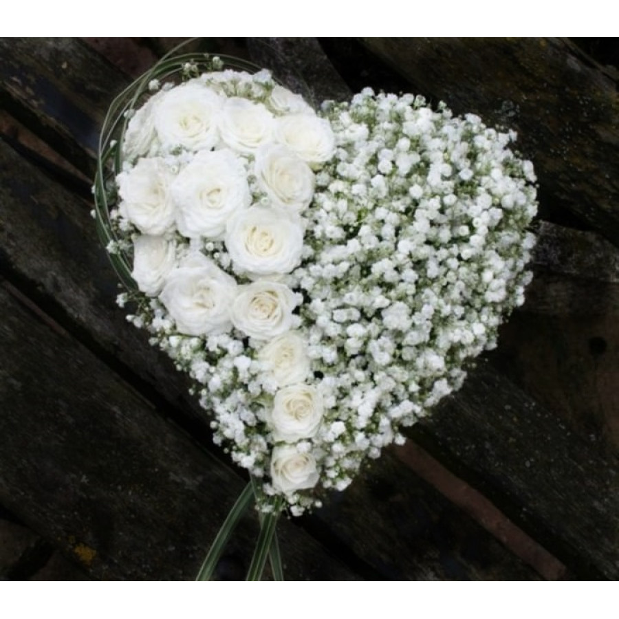 Coração amor em flores