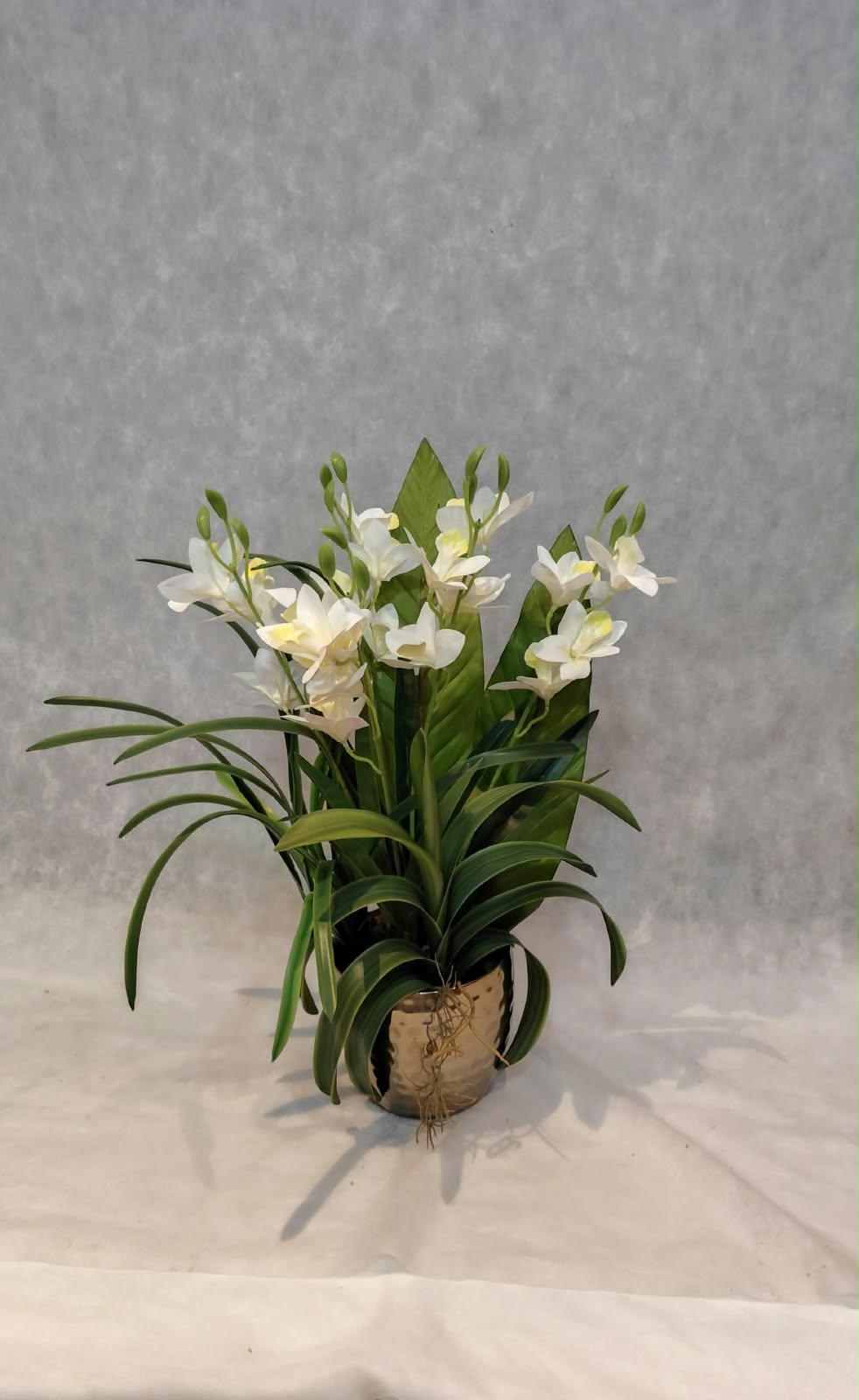 ARRANJO COM ORQUÍDEA CYMBIDIUM ARTIFICIAL - Imagem 2
